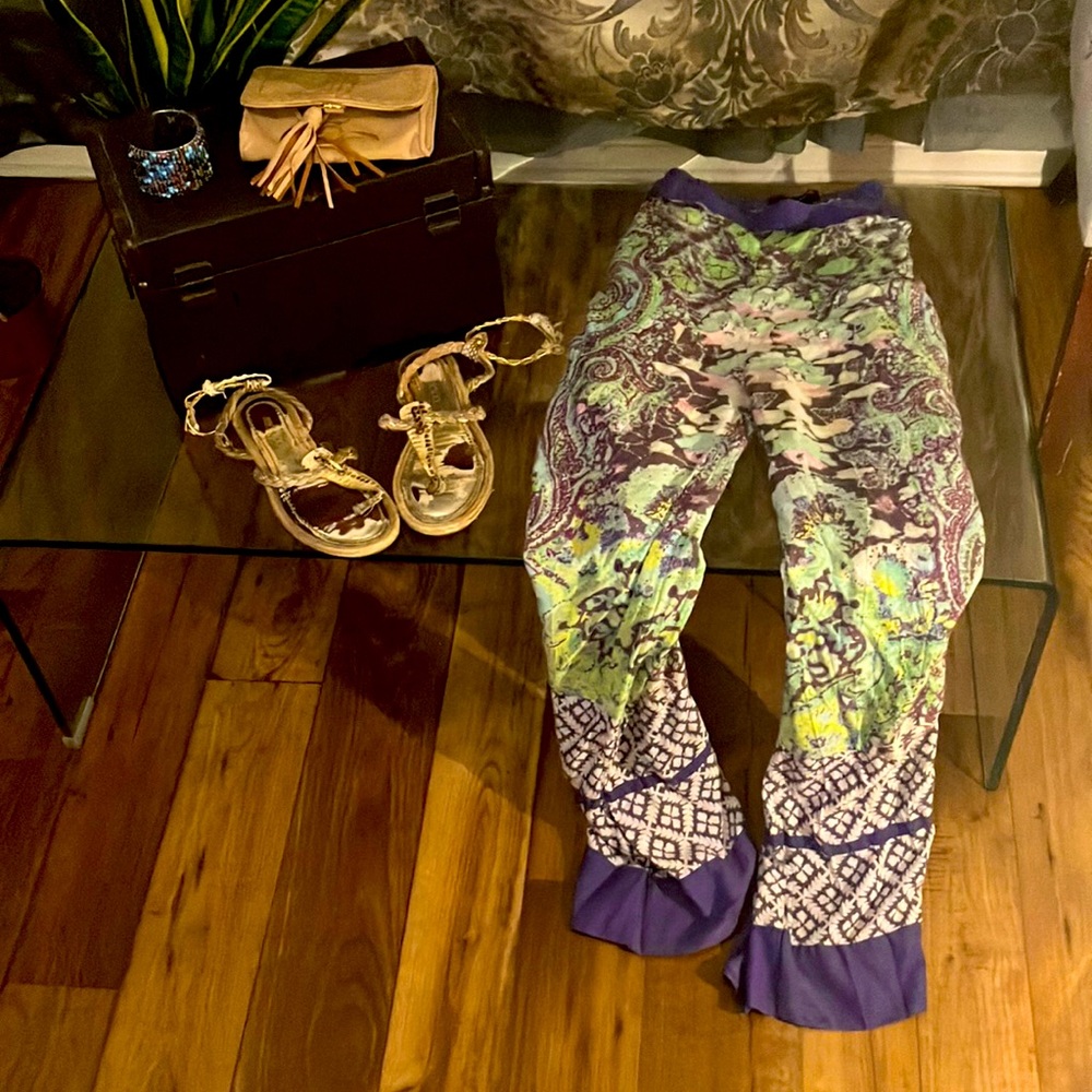 100 % silk Khaad Khaas wide leg boho pant